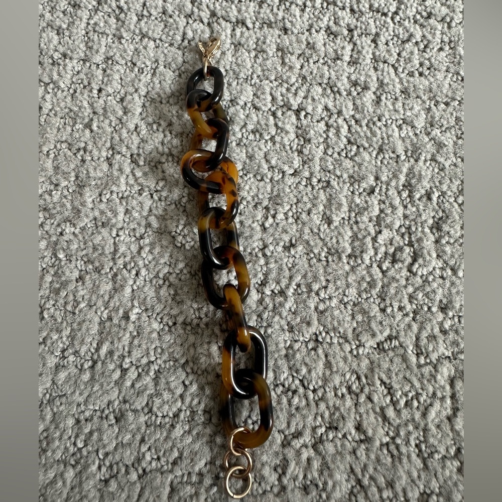Jcrew Tortoise Shell Link Bracelet